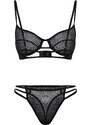 Trendyol Black Lace Capless Underwire Knitted Lingerie Set