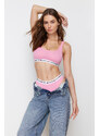 Trendyol Pink Cotton Elastic Detailed Capless Knitted Underwear Set