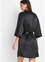 bonprix Souprava: Kimono a negližé (2dílná souprava) Černá
