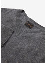 bonprix Vlněný svetr s podílem Good Cashmere Standard a výstřihem do V Šedá