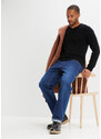 bonprix Vlněný svetr s podílem Good Cashmere Standard a výstřihem do V Černá