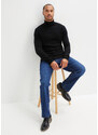 bonprix Vlněný svetr s podílem Good Cashmere Standard a rolákovým límcem Černá