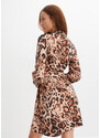 bonprix Šaty s leopardím potiskem Černá