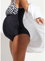 bonprix Těhotenské jednodílné plavky z recyklovaného polyamidu Černá