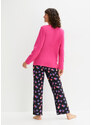 bonprix Pyžamo s krajkovým okrajem Pink