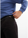 bonprix Strečové chino kalhoty ve střihu Regular Fit se sklady, Straight Černá