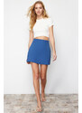 Trendyol Indigo High Waist A-Line Mini Woven Skirt