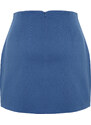 Trendyol Indigo High Waist A-Line Mini Woven Skirt