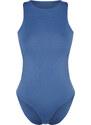 Trendyol Open Indigo Barter Neck Flexible Snaps Knitted Bodysuit