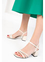 Soho Women's Beige Classic Heeled Shoes 17912