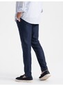 Ombre Clothing Stylové granátové chinos kalhoty V1 PACP-0182