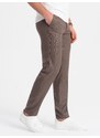 Ombre Clothing Stylové béžové chinos kalhoty V2 PACP-0182