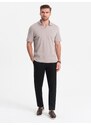 Ombre Clothing Chinos černé kalhoty klasického střihu s jemnou texturou V5 PACP-0190