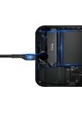 Datový kabel Baseus Fish Eye Spring USB / Lightning 1M 2A černý (CALSR-01)