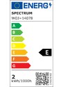 Spectrum LED LED filament žárovka G125 E27 2W 2400K 230 lm