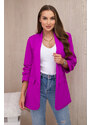 Kesi Elegantní sako s klopami fialové