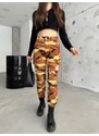 BİKELİFE Tile Camouflage Pattern Gabardine Trousers with Cargo Pockets