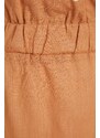 Kalhoty Trendyol Camel tkané ze 100% bavlny