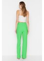 Trendyol zelené tkané kalhoty
