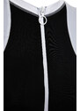 Trendyol Black Barter Neck Zippered Hipster Swimsuit