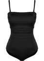 Trendyol Black Strapless Recovery Regular Swimsuit