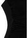 Trendyol Black Strapless Recovery Regular Swimsuit