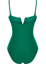 Trendyol Green Belted Strapless Regular Swimsuit