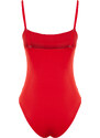 Trendyol Red Square Collar Regular Swimsuit