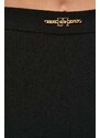 Kalhoty Elisabetta Franchi dámské, černá barva, fason cargo, high waist, PA02341E2