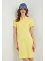 Šaty Tommy Hilfiger žlutá barva, mini