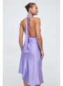 Šaty Elisabetta Franchi fialová barva, mini, AB58042E2