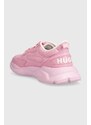 Sneakers boty HUGO Leon růžová barva, 50512717