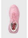 Sneakers boty HUGO Leon růžová barva, 50512717