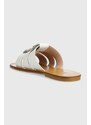Kožené pantofle Liu Jo SABA8 dámské, bílá barva, SA4119P010201111