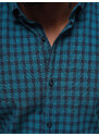Pánská Košile Modrá OZONEE O/V96