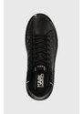 Kožené sneakers boty Karl Lagerfeld KAPRI KUSHION černá barva, KL52671