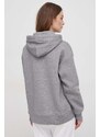 Mikina Gant dámská, šedá barva, s kapucí, s aplikací