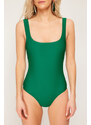 Trendyol Green Square Neck Regular Swimsuit