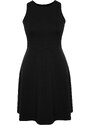 Trendyol Curve Black Stitch Detail Mini Knitted Dress