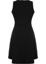 Trendyol Curve Black Stitch Detail Mini Knitted Dress