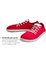 Ahinsa shoes Dámské barefoot tenisky Vida Hemp Red