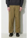 Bavlněné kalhoty Human Made Military Easy zelená barva, ve střihu cargo, HM26PT014
