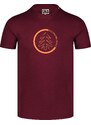 Nordblanc Vínové pánské bavlněné tričko BOULEVARD