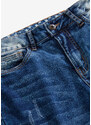 bonprix Skinny džíny s detaily vlajek Modrá