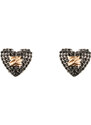 NÁUŠNICE KARL LAGERFELD K/HEART STUDS PAVE