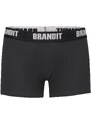 Brandit Boxerky Logo 2er Pack černo/černé