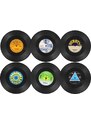 Set 6 podtácků - LP vinyl - Gramofonová deska - M2