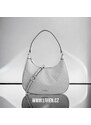 Kabelka Michael Kors Cora large hobo logo pearl gray šedá