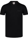 Nordblanc Černé pánské bavlněné tričko SACHET
