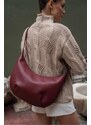 Madamra Burgundy Unisex Unisex Large Bag